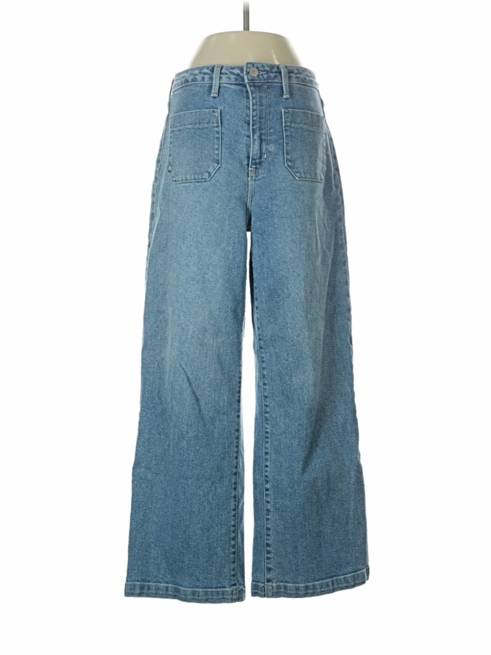 Just Black High-Rise Wide Leg Jeans - Light Blue Denim